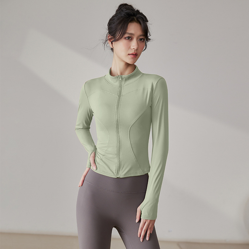Slim-fit Quick-drying Yoga Clothes For Women, Long-sleeved Sports Fitness Tops, Fitness Clothes For Women_desvips.com