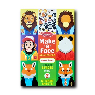 New children's fun stickers children's puzzle cartoon character scene diy change face stickers wholesale