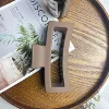 13 cm square clip-coffee color
