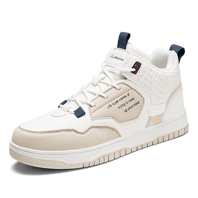 Zapatos altos para hombres 2023 nuevos zapatos de otoño e invierno para hombres zapatos casuales de invierno con forro polar para hombres