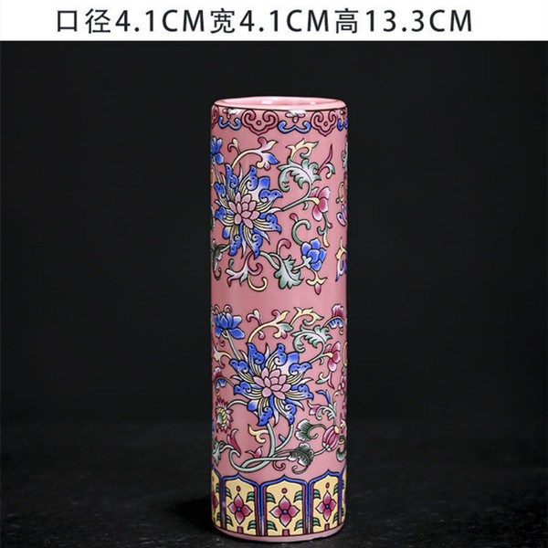 Ceramic retro enamel flower-shaped