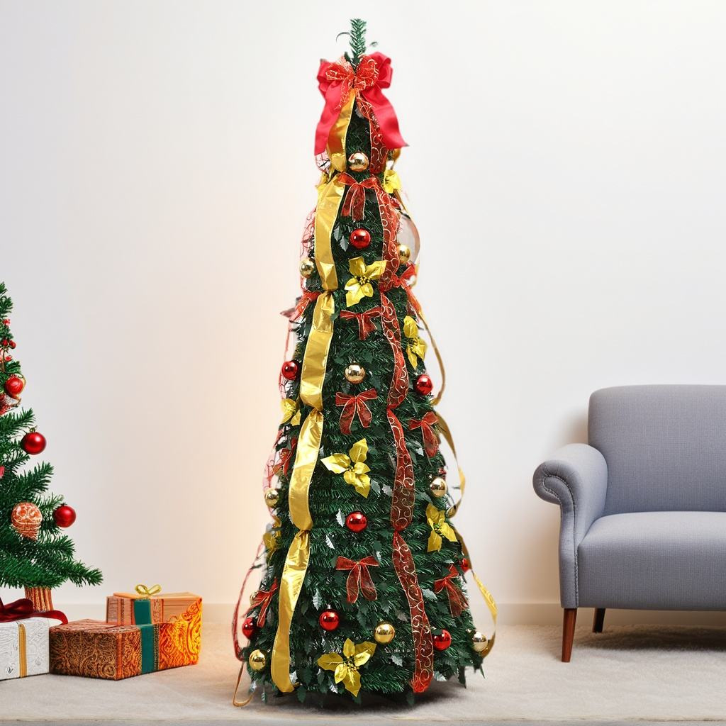 Explosión transfronteriza plegable árbol de Navidad 1.8m árbol plegable decoración de Navidad de PVC fábrica de árbol de Navidad venta directa