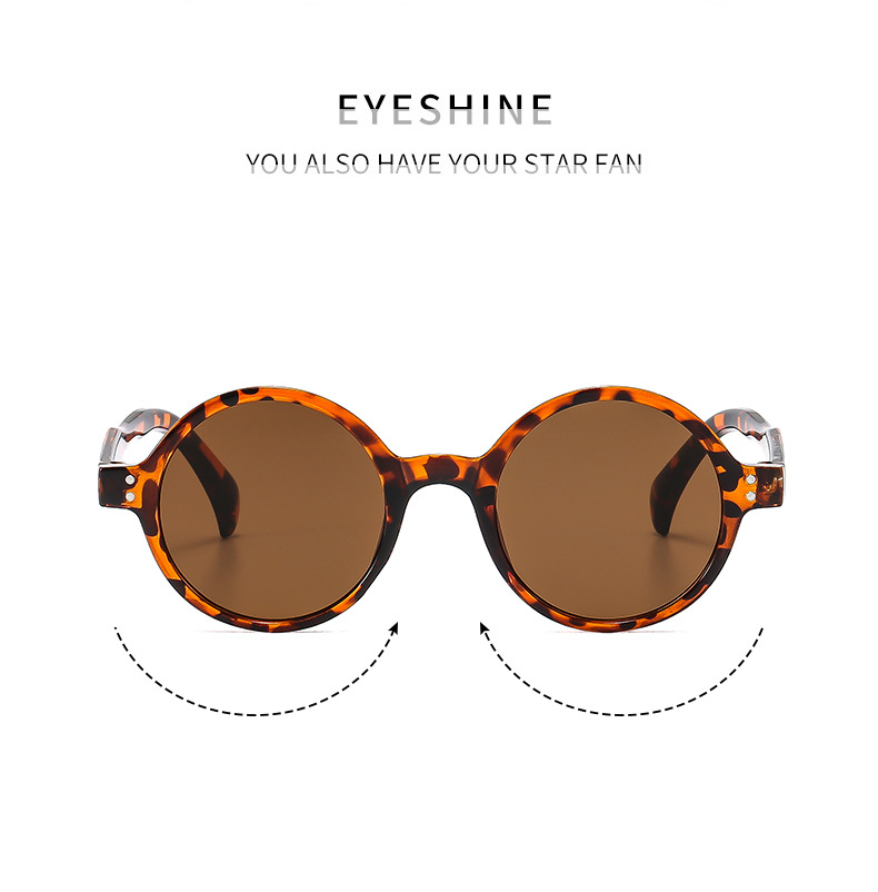 36g Weight Full Frame Glasses Structure Sunglasses Classification PC, UV400 Protection Lens Material Round Frame Glasses Style Travel, Street Occasion Solid Color Pattern All Seasons Season Unisex Gender Vintage Style, Simple Style Style Vintage Style Simple Style Solid Color PC UV400 Protection Round Frame Full Frame Women's Sunglasses 6