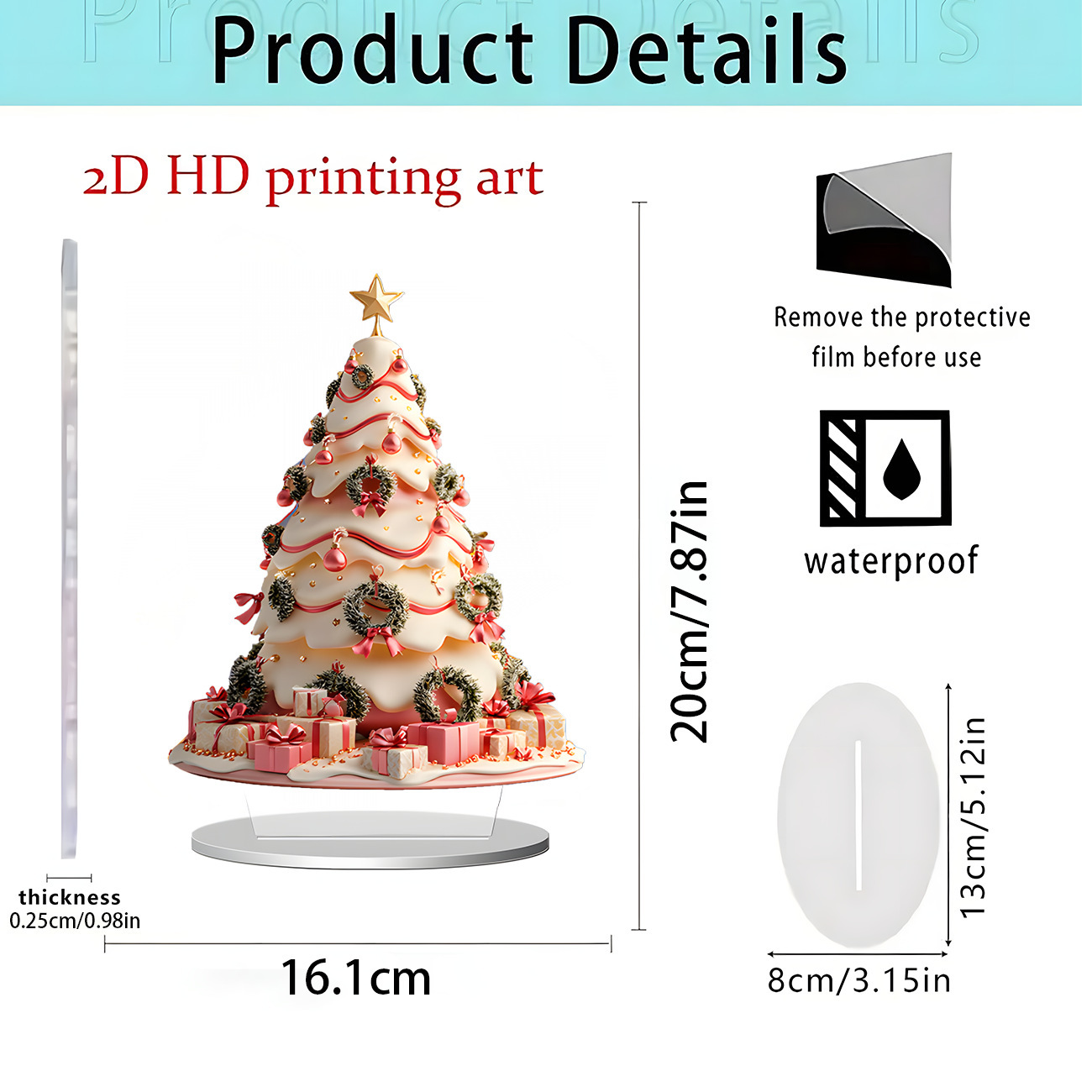 2026 nuevos productos transfronterizos Navidad Hot Sale Festival creativo temporada atmósfera decoración artesanía acrílica 2D image 12