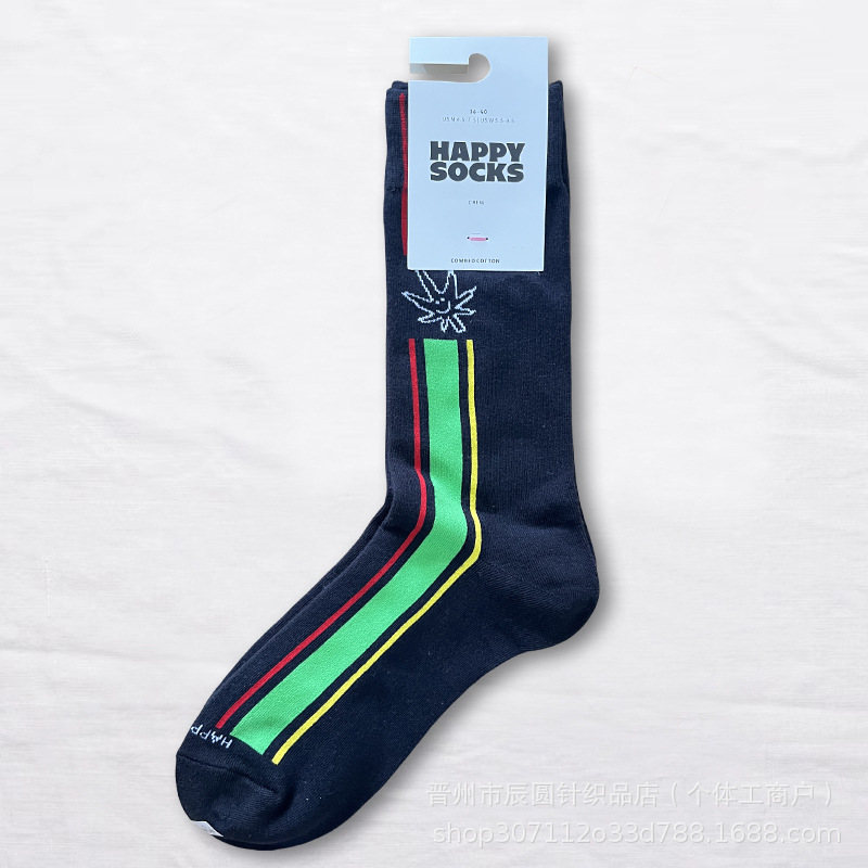 happysocks suecos calcetines de moda damas in-mode versátil animación calcetines de algodón de cintura alta al por mayor