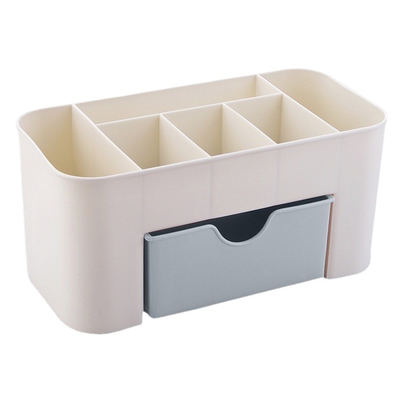 Cajón caja de almacenamiento de cosméticos maquillaje cepillo organizador caja de escritorio de joyería productos de cuidado de la piel compartimento caja de aderezo