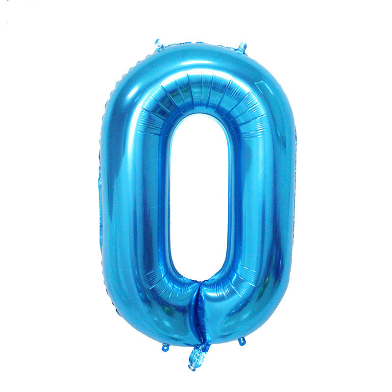Globo de aluminio digital de 40 pulgadas, globo de aluminio con números grandes, versión delgada de 90 cm, varios colores de globos con números