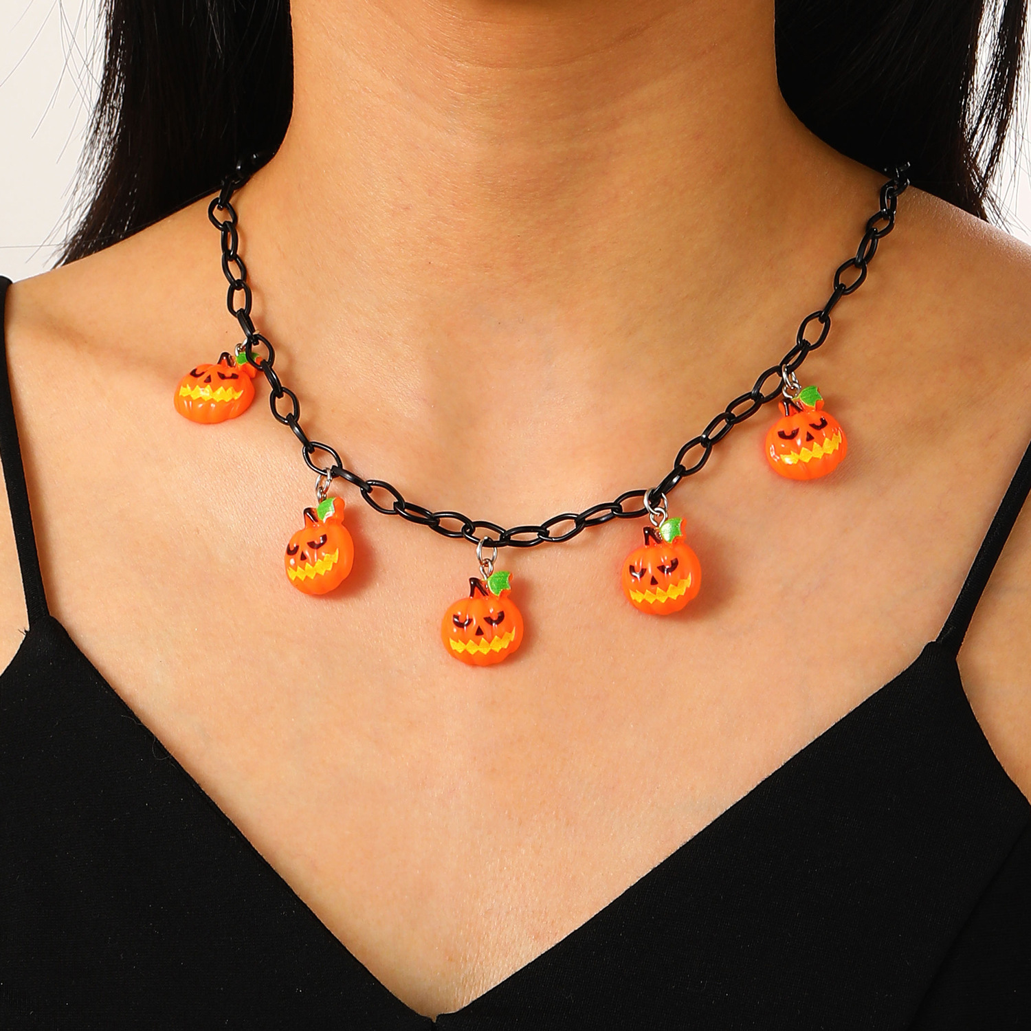 1 Piece Quantity Simple Style Printing Cartoon Character Resin Layered Necklaces Wholesale