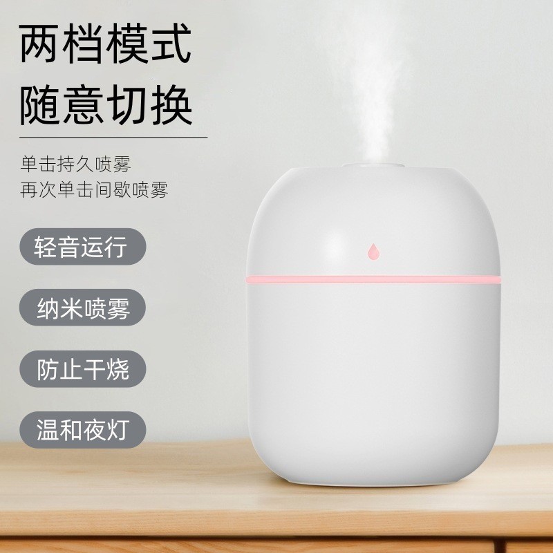 Cross-Border USB Water Drop Humidifier Home Bedroom Office Desktop Student Dormitory Silent Mini Hydrating Humidification