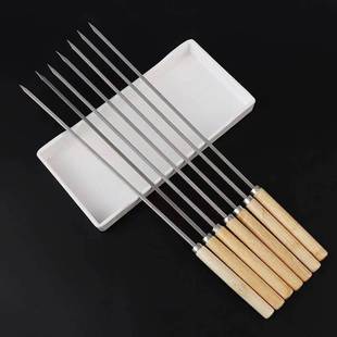 Barbecue Skewers Stainless Steel Lamb Skewers Barbecue Skewers Skewers Grilling Tools Household Skewer Tools Supplies One Piece