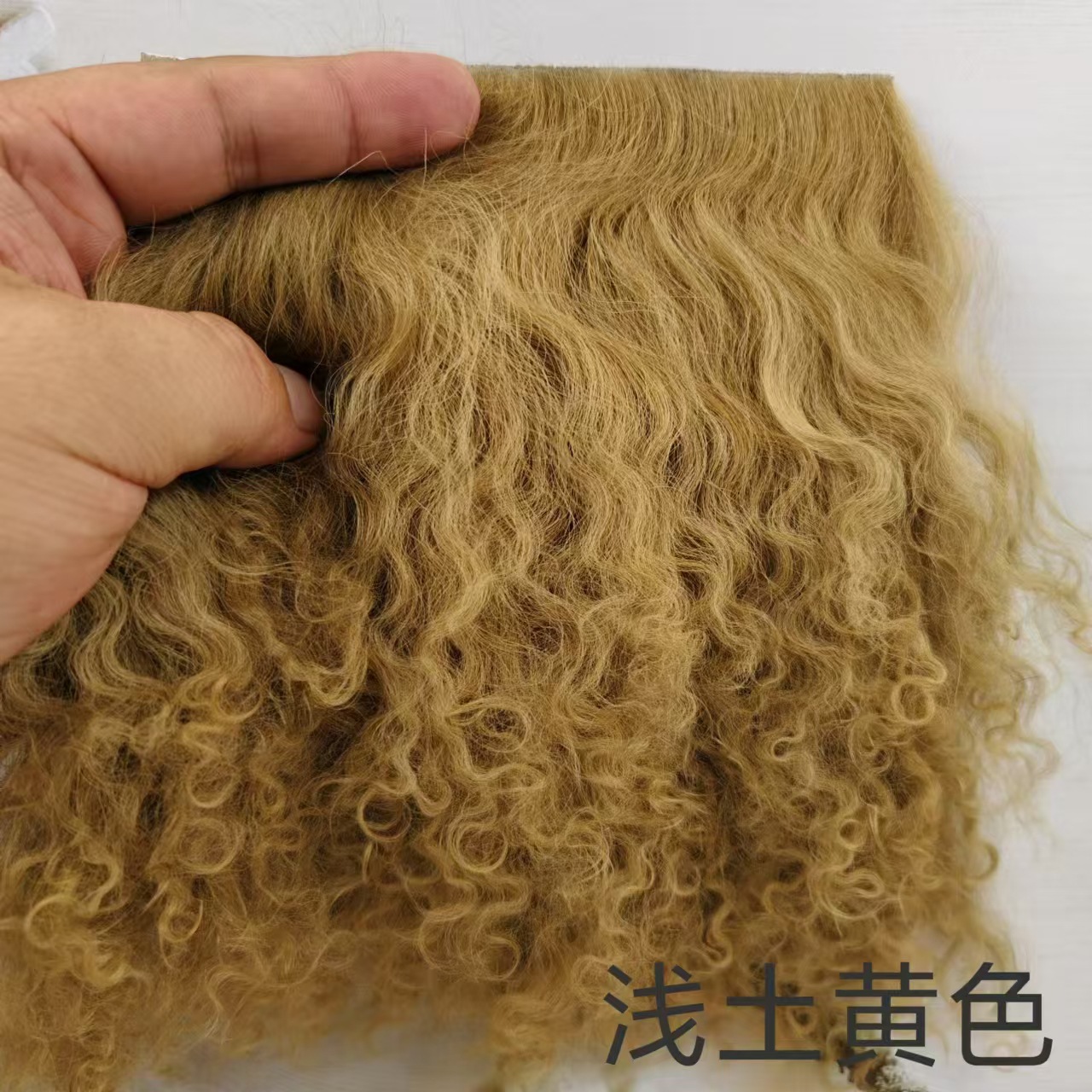 Alta calidad tan lana pelo fila bjd belleza nudo cerdo monstruo soldado monstruo ob11 Gao Ke Er multicolor 6 puntos bebé peluca