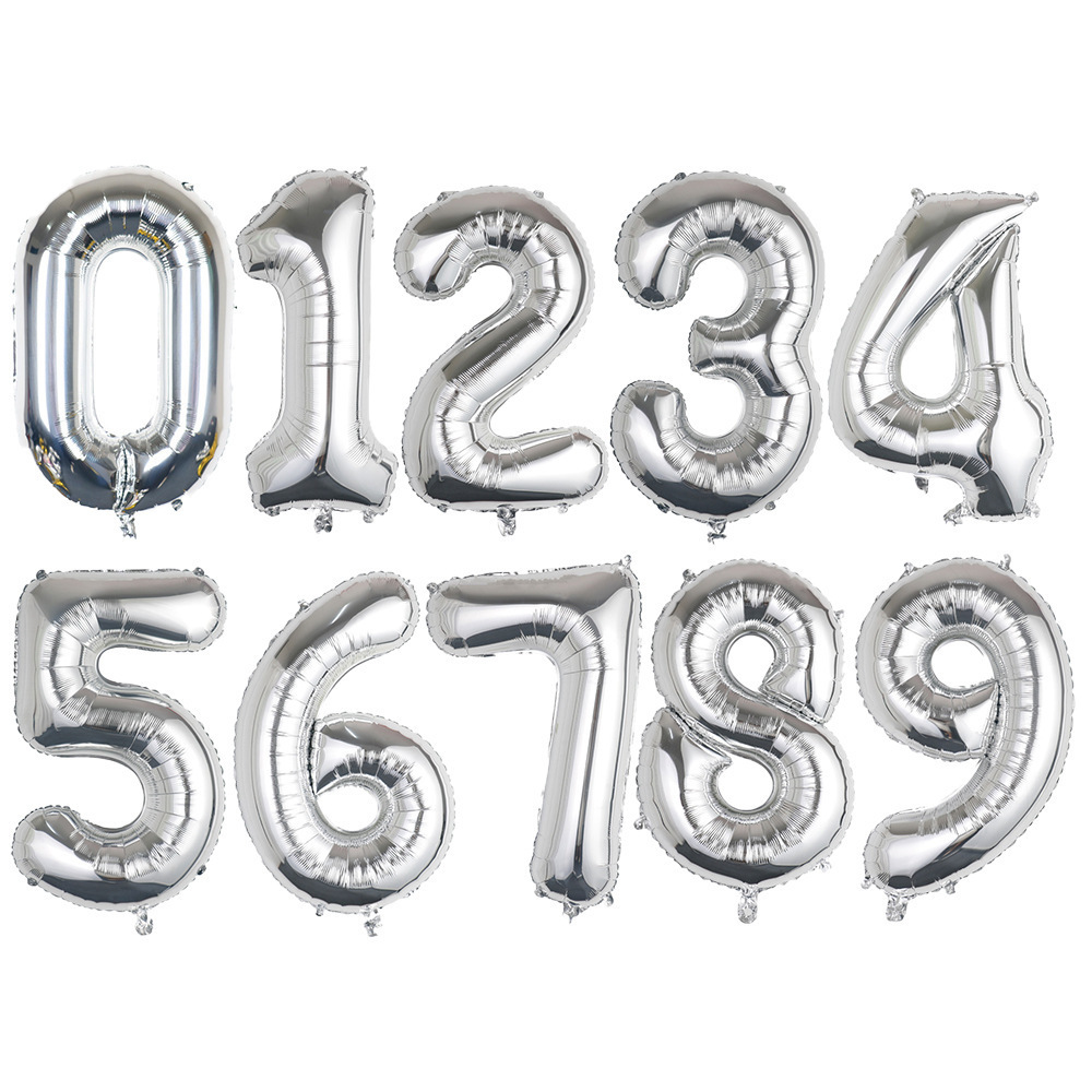[Hengyue] globo decorativo para Sala de bodas, globo con números grandes de 32 pulgadas, decoración para fiesta de banquete de cumpleaños
