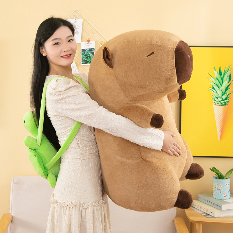 Carpincho de Kapibala, muñeca fea y linda, almohada Kapila, muñeca de animal, juguete de peluche, mochila, regalo de cumpleaños