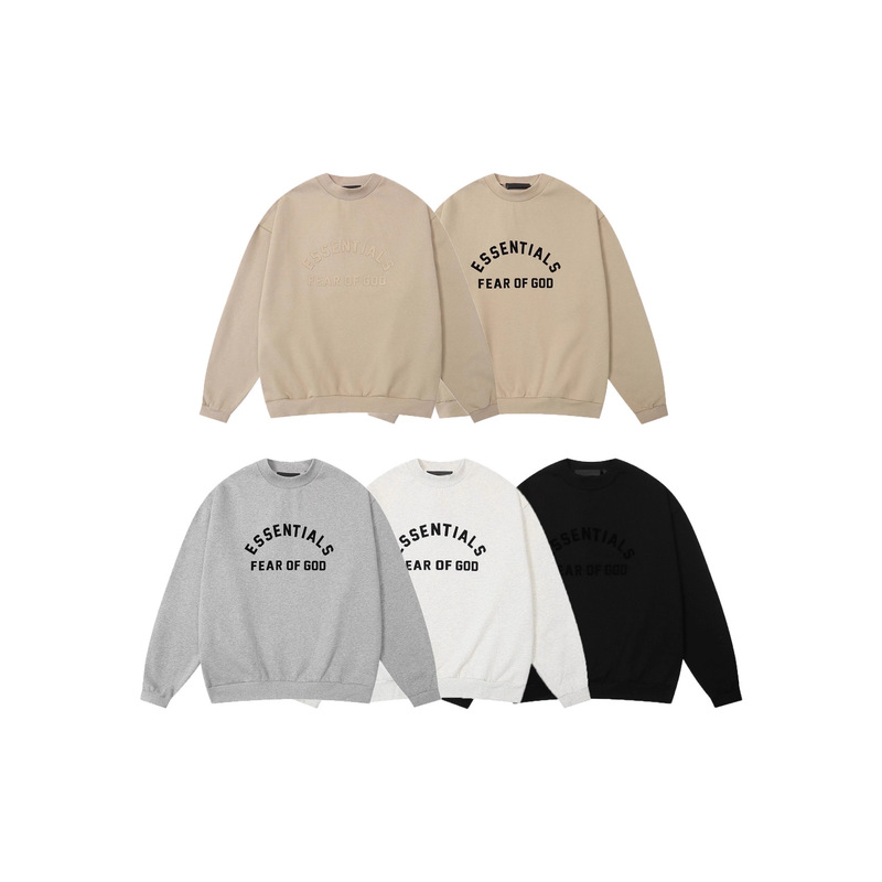 Fog Fear of God Multi-Thread Essentials Round Neck Sweatshirt and Sweatpants for Men and Women Couples High Street Fashion Brand