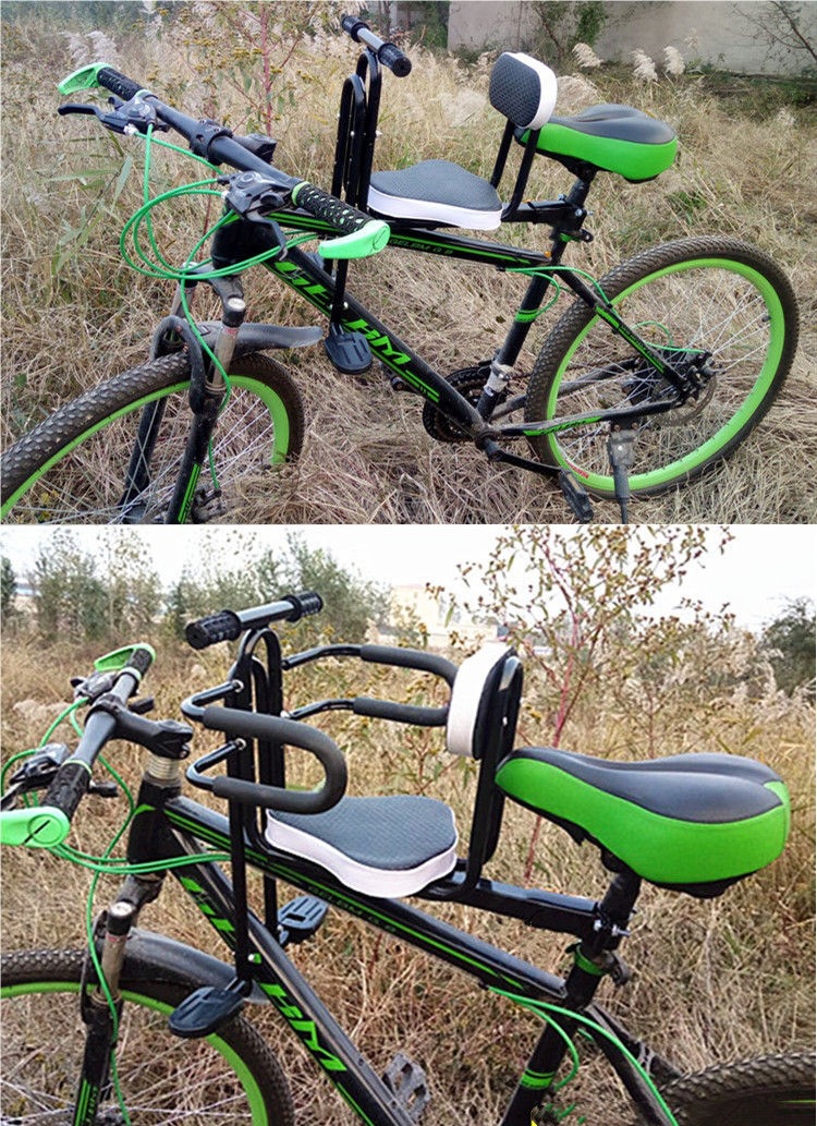 Bicycle Children's Front Seat Mountain Bike Curved Beam Bicycle Folding Bicycle Baby Child Front Seat Universal Cotton