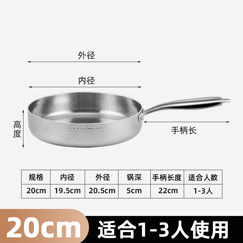 20CM Hammer Pattern Fryer (Sin tapa)