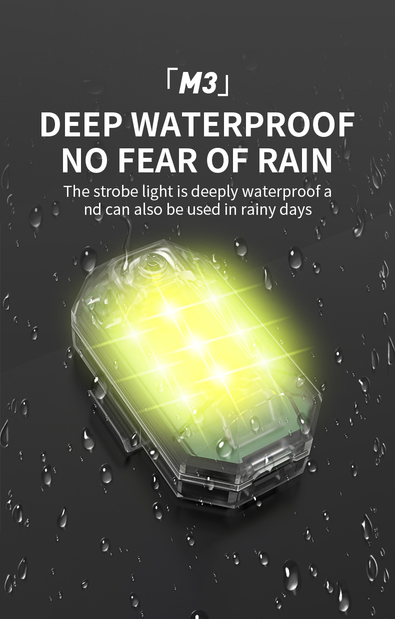 Flashing Lights, Aircraft Lights, Remote-Controlled Outdoor Lighting, Long-Lasting Waterproof Motorcycle and Car Anti-Collision Lights, Pilot Lights