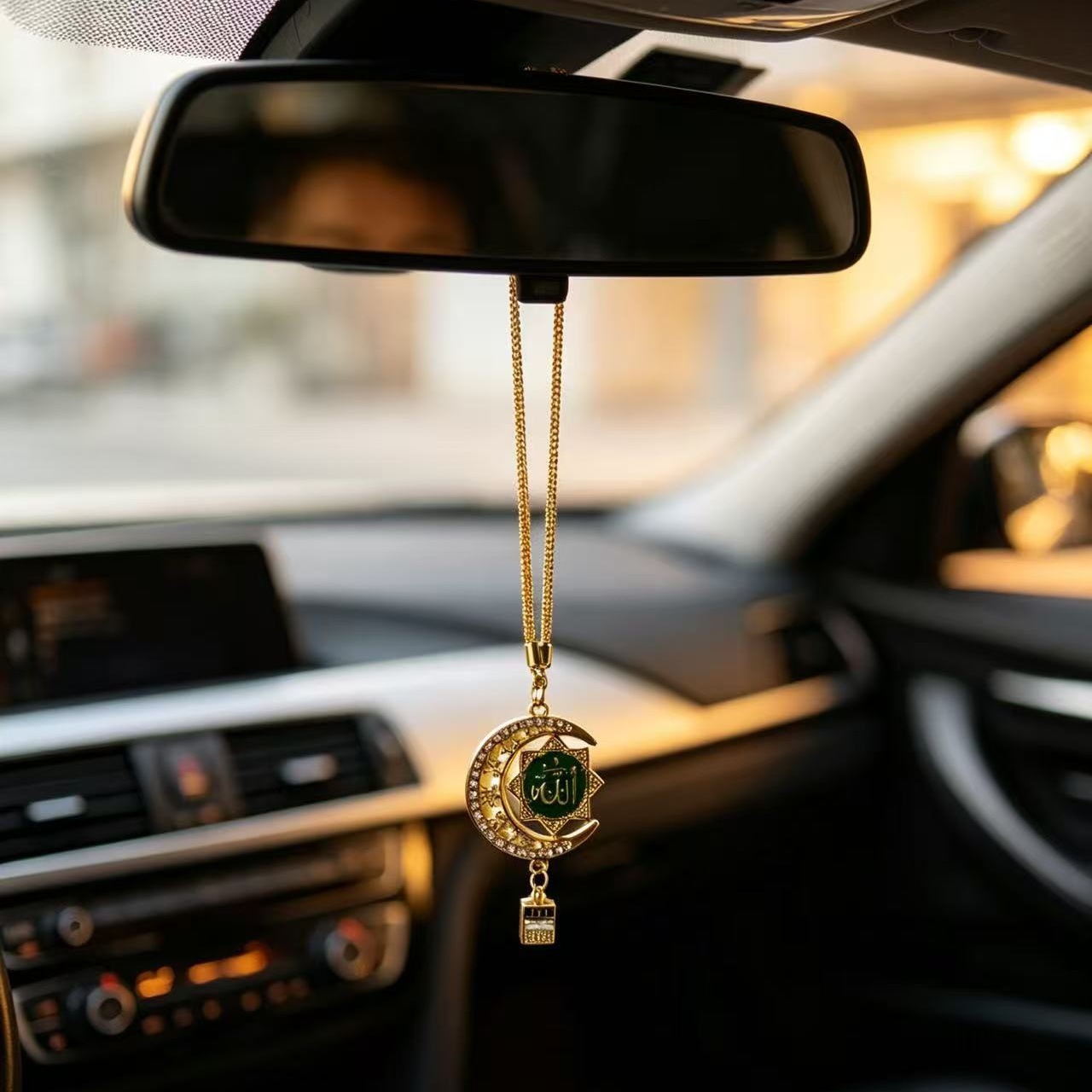 Popular overseas exotic style car accessories, alloy gold-plated, direct cross-border supply