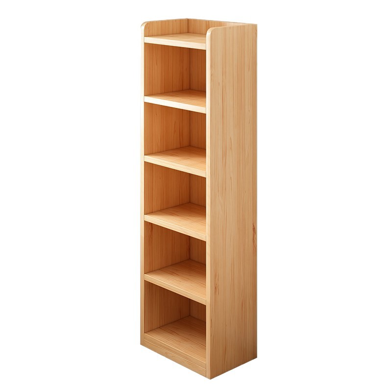 Estante de libros de cabecera de cama hueco estante de piso estante de madera sólida estante de libro estrecho del dormitorio armario de esquina armario de almacenamiento