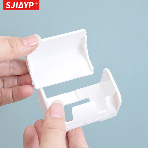 Japanese-style punch-free plastic toothbrush holder household electric toothbrush holder storage box bathroom dust-proof toothbrush storage rack