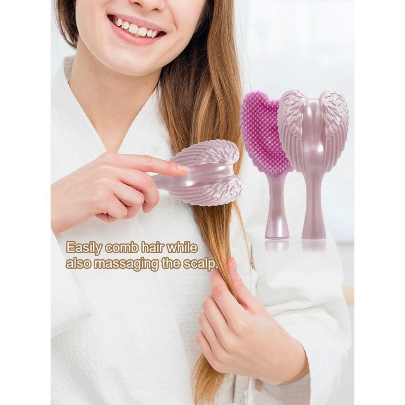 プロフェッショナル ミニ エンジェル もつれをほぐすもつれヘアブラシ コームクロスボーダー|undefined