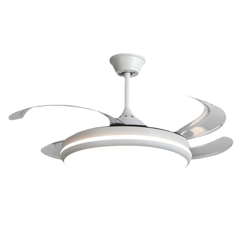 ventilador minimalista lámpara 2025 nuevo ventilador de techo invisible hogar sala de estar comedor dormitorio con ventilador eléctrico lámpara de chandelier