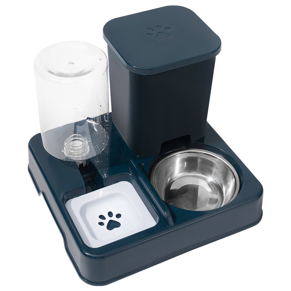 Alimentador automático para gatos, dispensador de agua 2 - en - 1 para gatos, tazón para perros de gran capacidad, tazón de agua potable para mascotas