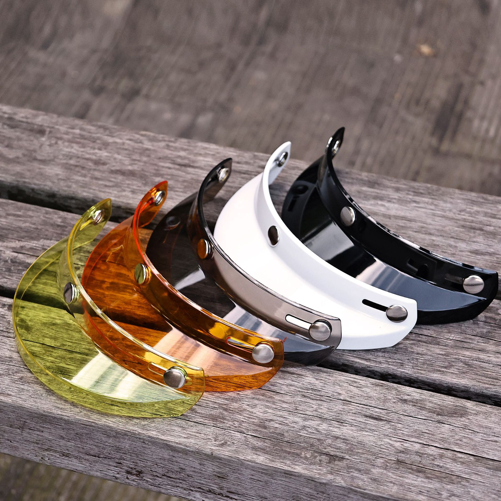 Taiwan Retro Helmet Brim Motorcycle Helmet Brim Half Helmet Sunshade Visor Sun Protection 3/4 Helmet Brim