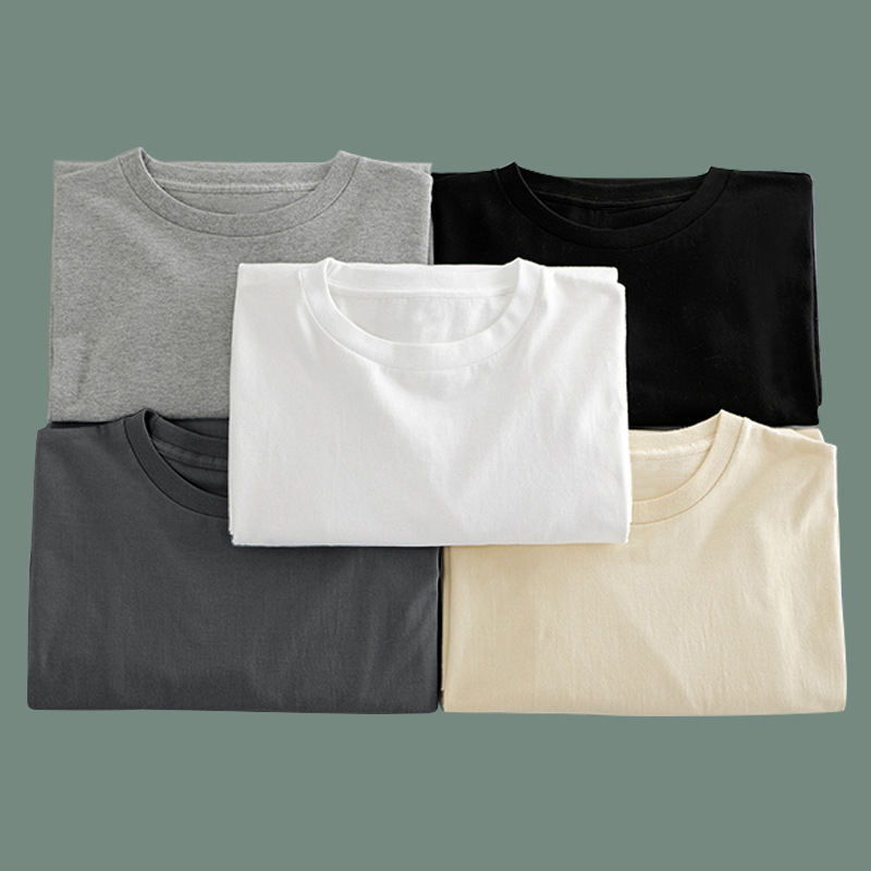 Solid color basic style: 2022 Autumn new collection, pure cotton soft and skin-friendly base, pure cotton long-sleeved T-shirt, trendy top for men pic 10
