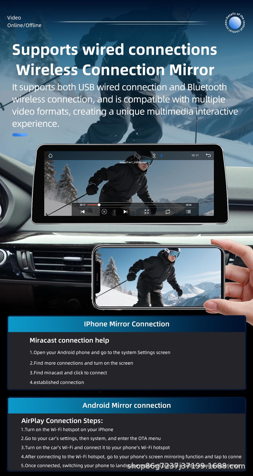 Suitable for Bmw X5 F15 10.25inch Car Radio Bluetooth Player Android Carplay Navigation