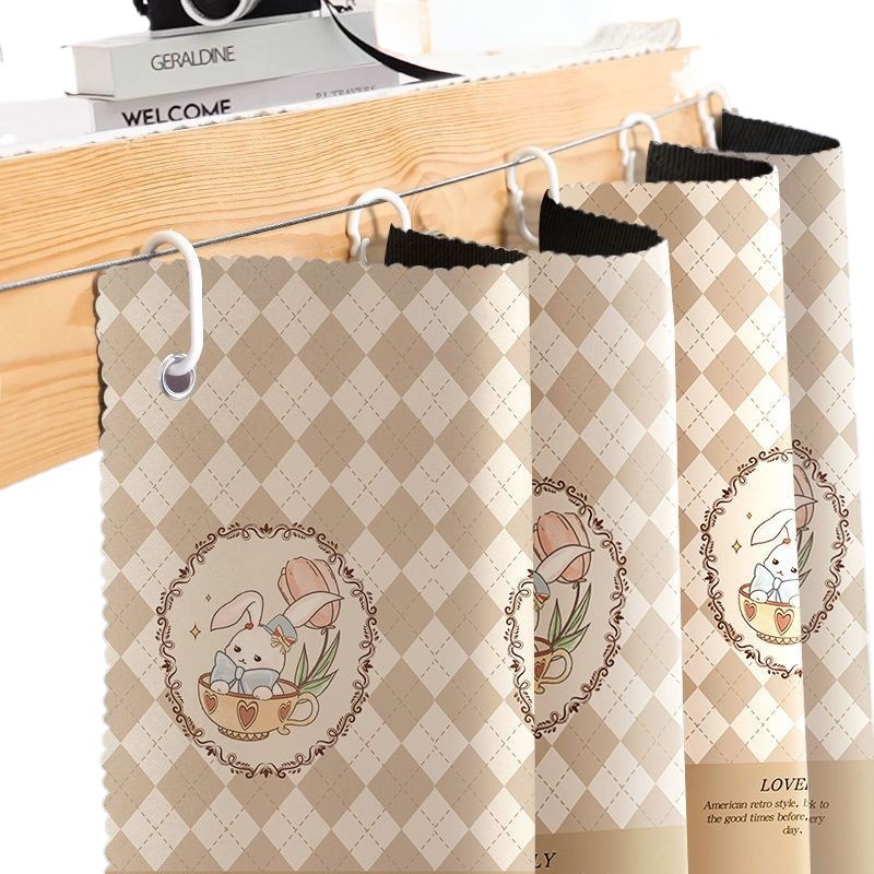 Cortina de cama gruesa de sombreado completo dormitorio dormitorio superior cortina de cama superior e inferior cortina de pantalla de dibujos animados tela de cubierta de mesa inferior