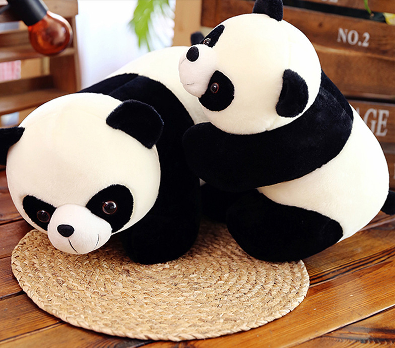 Panda muñeca de peluche juguete nacional tesoro simulación pequeña panda muñeca pequeño tamaño colgante Ragdoll niños regalo de cumpleaños
