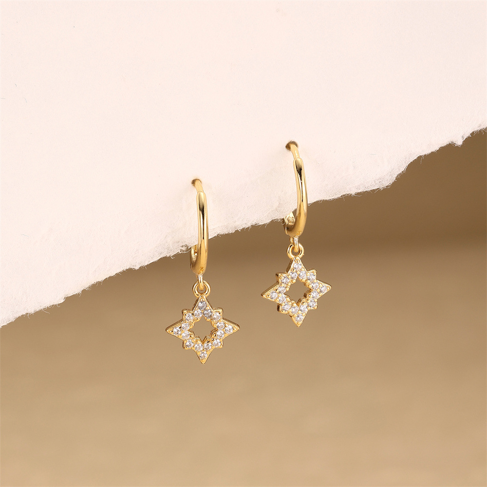 2g Weight 925 Sterling Silver Ear Needle Material Zircon Inlay Material Drop Earrings Classification 1 Pair Quantity Daily Occasion 925 Sterling Silver Material Round, Star, Moon Pattern All Seasons Season Women's Gender Plating, Inlay Design Simple Style, IG Style Style 1 Pair 925 Sterling Silver Zircon 925 Sterling Silver Earrings Round Star Moon Drop Earrings 15