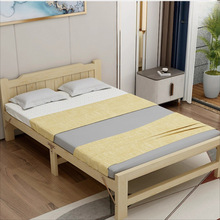 折叠床午休单人床1米5双人出租1米1小床成人简易家用实木硬板午睡