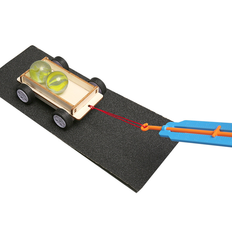 Paquete de materiales de experimento científico ciencia y tecnología pequeña producción cómo ahorrar mano de obra niños carro de fricción creativo DIY