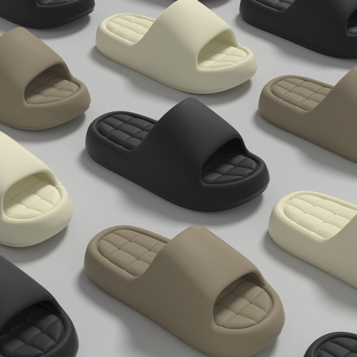 Eva Simple Cool Slippers Summer Women Home Indoor Thick Insoles Comfortable Soft Sole Bathroom Couple Outdoor Wear Men