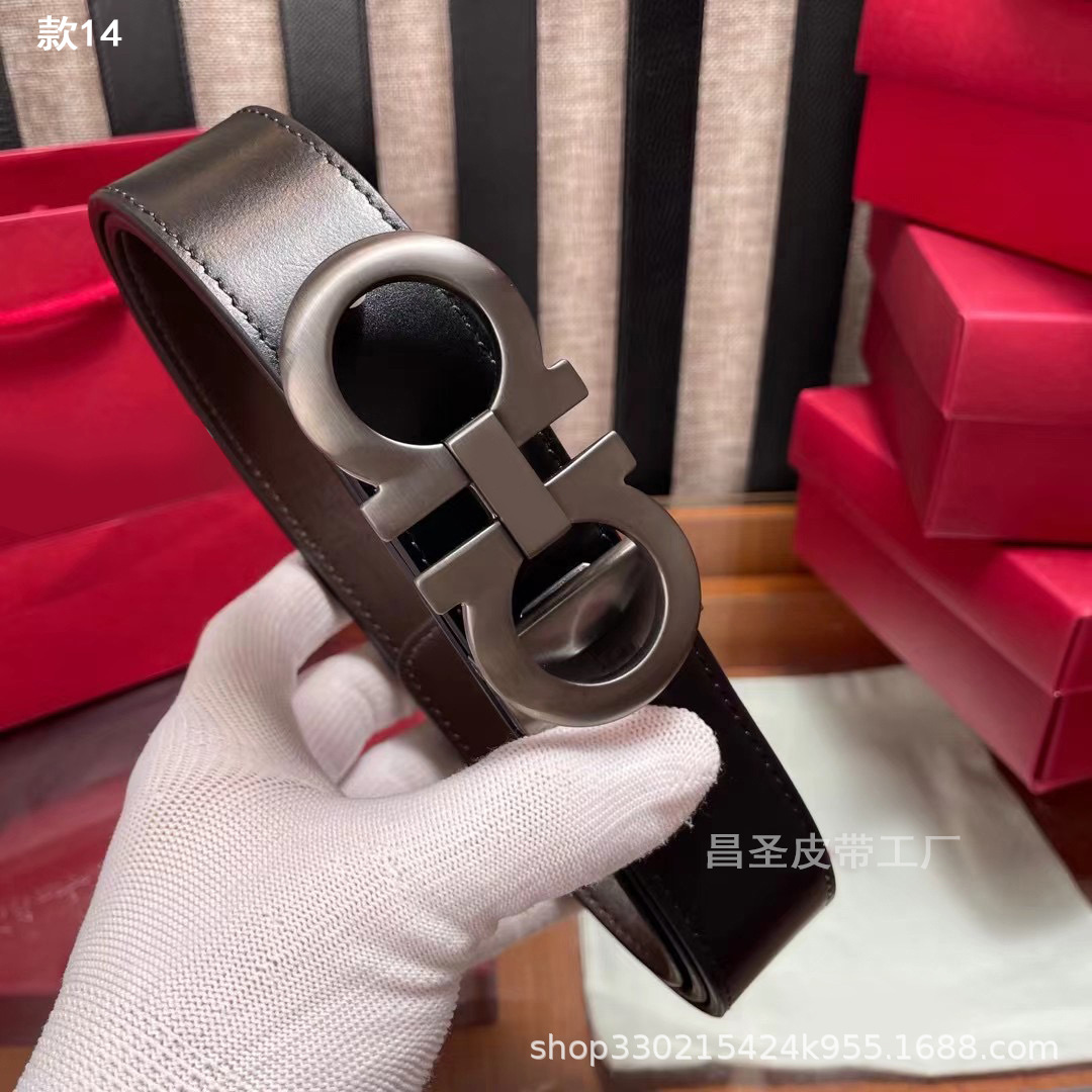 14. 무광 총 버클 + 블랙 브라운 (광택)