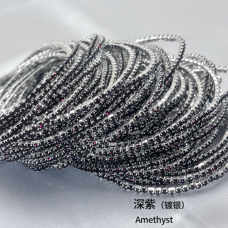 19 다크 퍼플 실버 도금