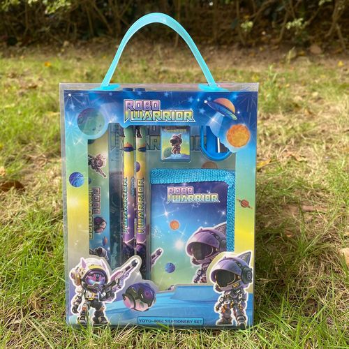 8006 Coin Purse Primary School Pencil Stationery Set Gift Box Cartoon School Supplies Student Day Gift Wholesale