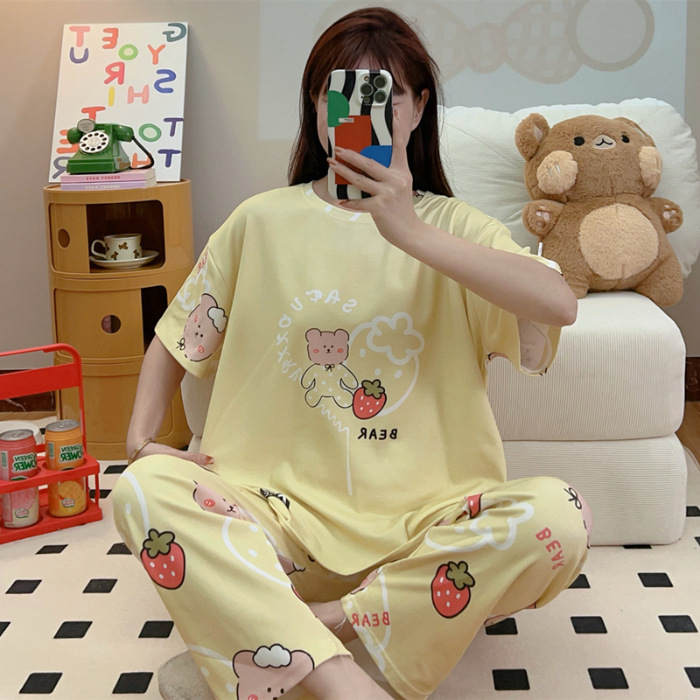 Pijamas nuevos pajamas de verano para mujeres pijamas cortos y largos Mickey ropa para el hogar comercio exterior transfronterizo sudeste asiático