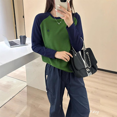 020秋季2025新款慵懒风松弛感宽松上衣早秋薄棉长袖打底衫女士T恤