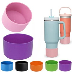 スタンリーカップ断熱滑り止めシリコンカップセット宇宙カップ保護カバー12-40oz/7.5cm9cm共通
