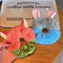 尼克狐狸朱迪兔子毛绒电话线发圈女通儿童头绳发饰高弹力秋冬发绳