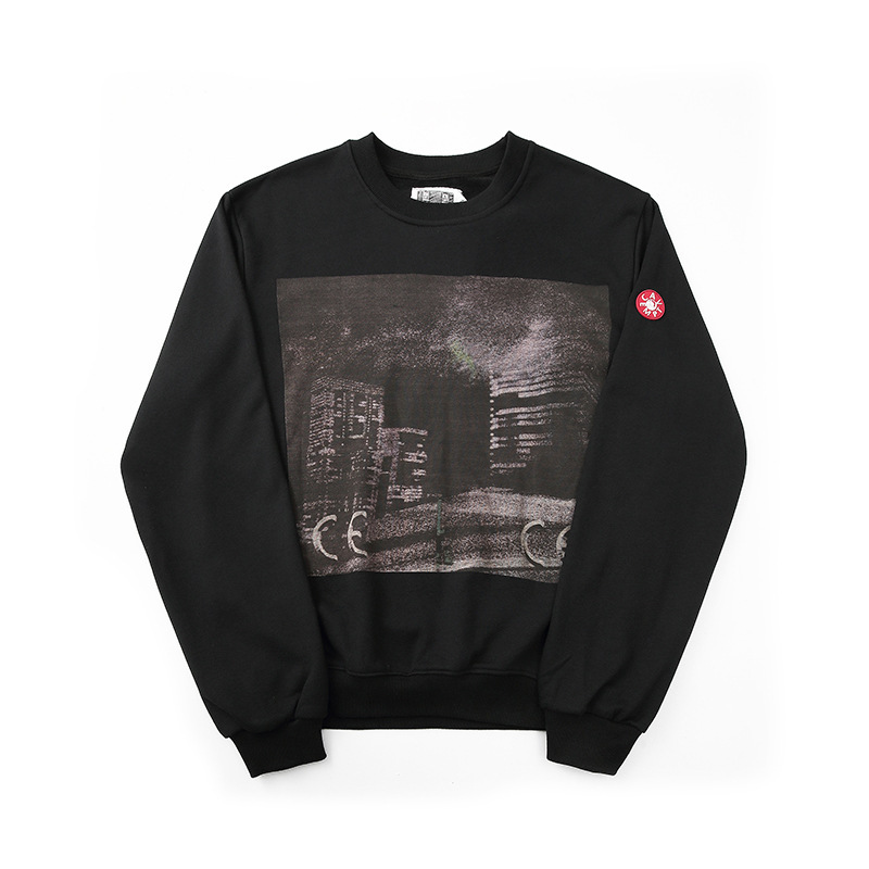 C.E CAV EMPT INS Super Fire Tokyo Star Night View Crewneck Pullover for Men and Women Japanese Loose Sweatshirt