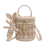 Весенняя небольшая сумка, небольшая портативная сумка через плечо с ромбовидным узором, тренд сезона