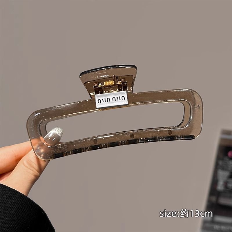 Acrílico grande, pinza de amor, pinza para el cabello, parte posterior de la cabeza femenina, pinza de tiburón, horquilla, pinza para el cabello, tocado, primavera y verano