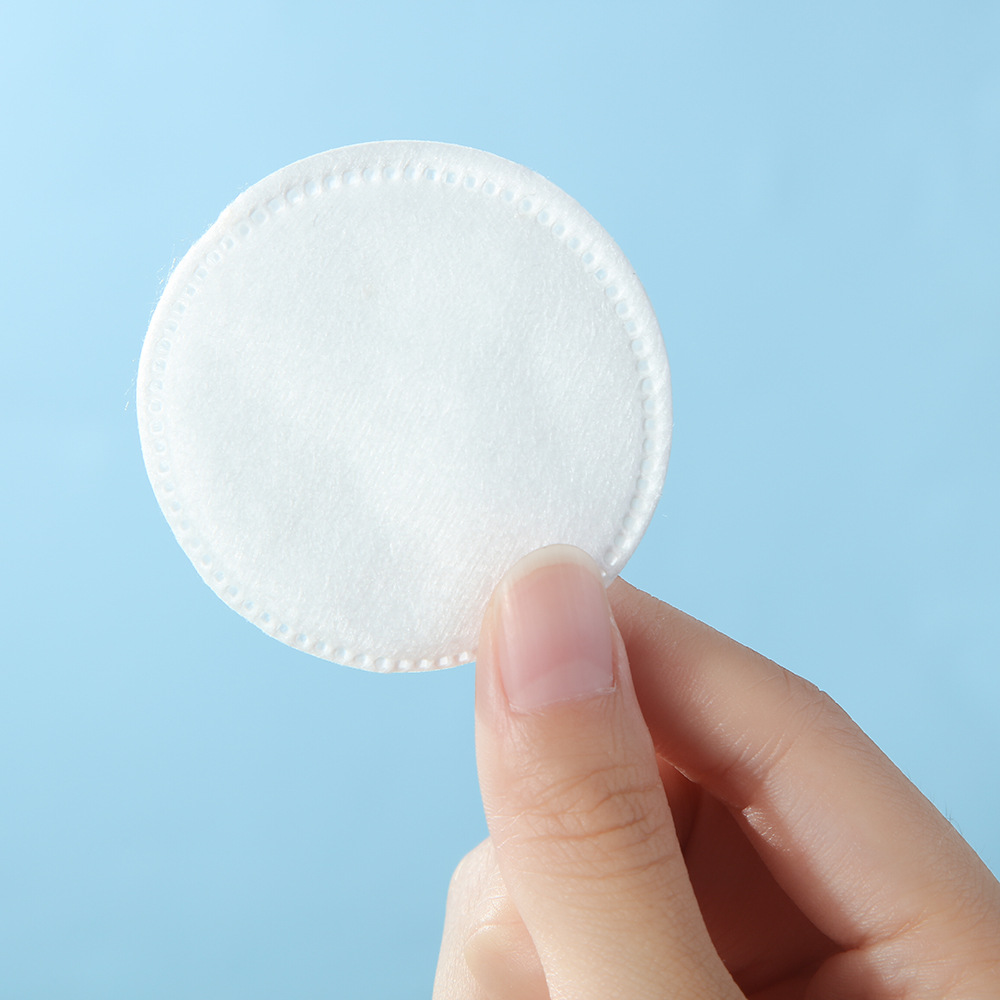 Amazon bolsas de algodón agujero de alfiler salón de belleza limpio doble cara bordado redondo algodón cosmético spa cuidado algodón envoltura