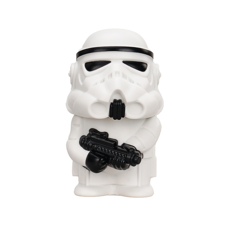 Nuevos productos transfronterizos Star Wars Black and White Soldado Blanco Samurai Molino de aleación de zinc Molino de humo de metal de tres capas Molino de humo image 6