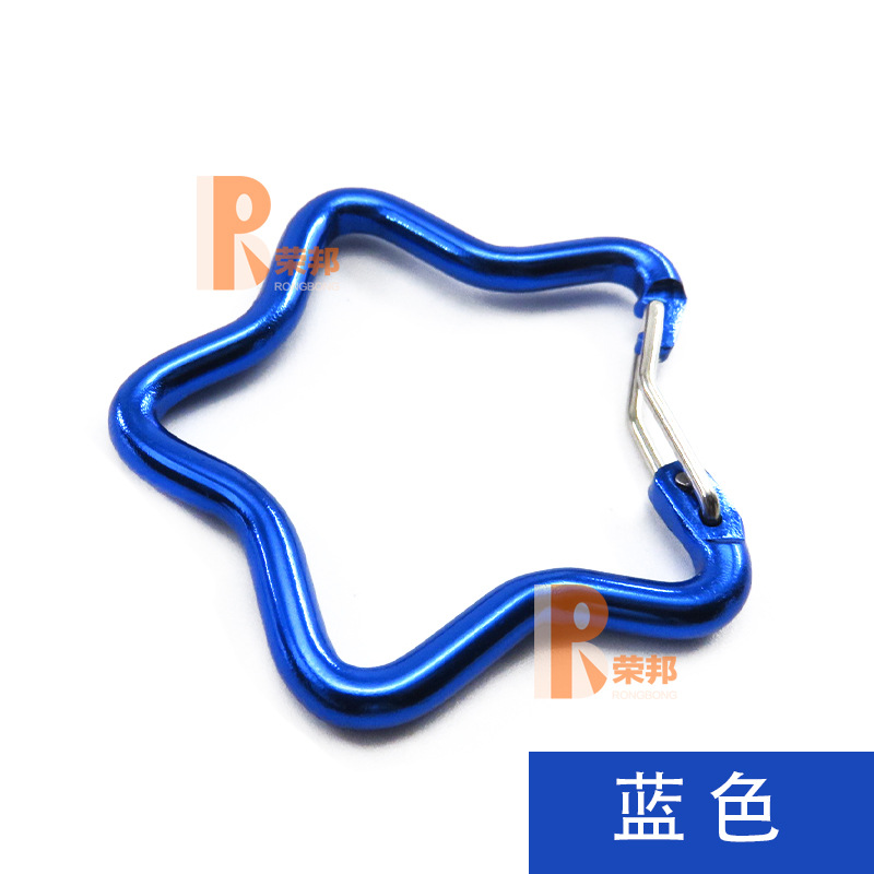 와이어 탄성 막대 다섯개 별 파란색