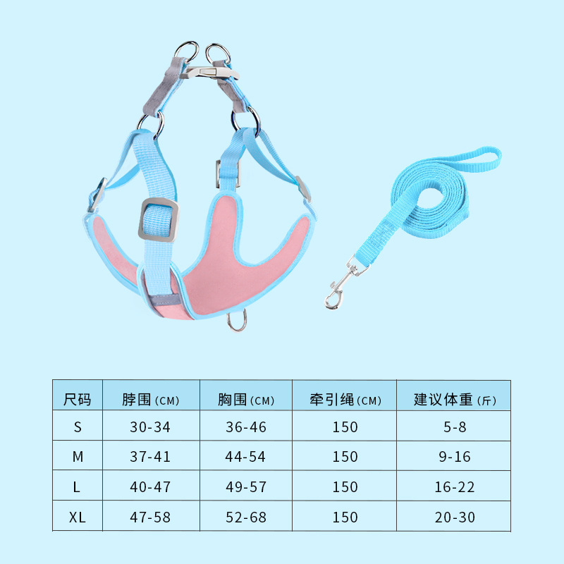 Gato mascota Correa correa de perro gato correa de gato perro correa de pecho correa de perro chaleco estilo anti-rotura